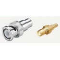 Yuetsu Straight Coaxial Adapter BNC Plug to RCA Socket, Male to Female Connector 150-3790