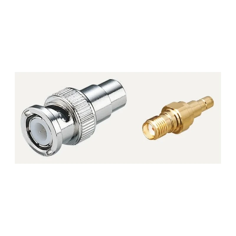 Yuetsu Straight Coaxial Adapter BNC Plug to RCA Socket, Male to Female Connector 150-3790