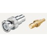 Yuetsu Straight Coaxial Adapter BNC Plug to RCA Socket, Male to Female Connector 150-3790