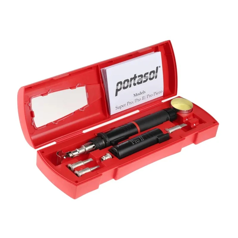 Portasol Gas Soldering Iron Kit with Adjustable Temperature Control and Piezo Crystal Ignition 11189050