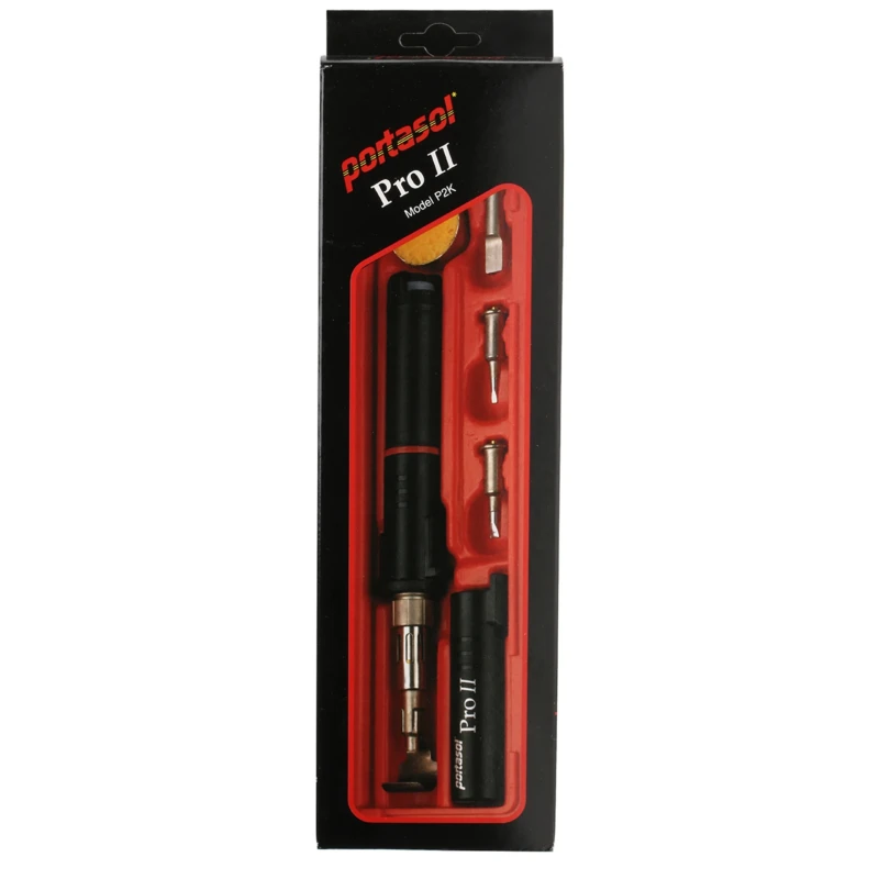 Portasol Gas Soldering Iron Kit with Adjustable Temperature Control and Piezo Crystal Ignition 11189050