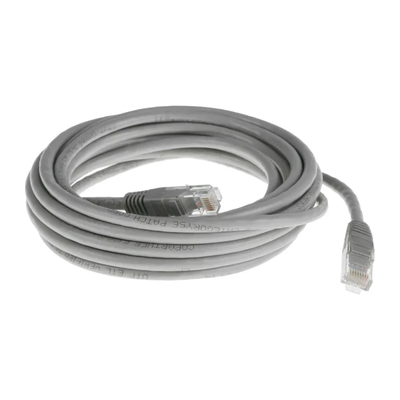 RS PRO Cat5e Ethernet Cable 5 m Grey RJ45 Male to RJ45 Male U/UTP PVC 405-5391