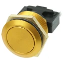 ITW Switches 76-95 Series Push Button Switch Momentary Panel Mount 19.2 mm Cutout SPDT IP67 250V 10A 76-9513/4044GO