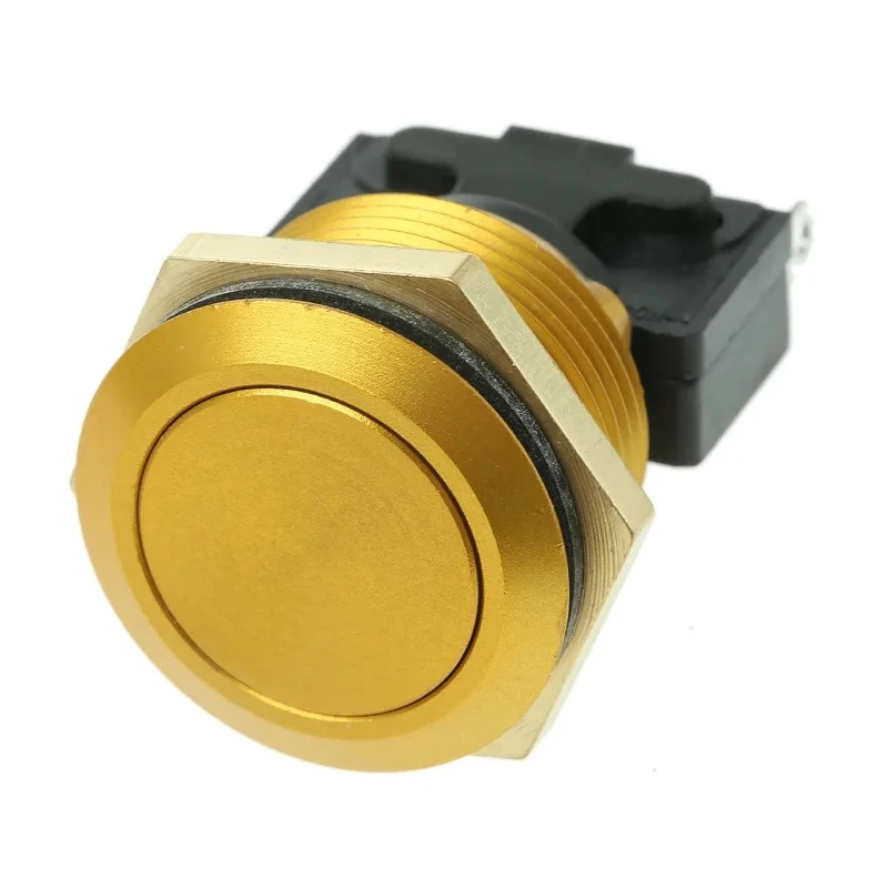 ITW Switches 76-95 Series Push Button Switch Momentary Panel Mount 19.2 mm Cutout SPDT IP67 250V 10A 76-9513/4044GO
