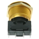 ITW Switches 76-95 Series Push Button Switch Momentary Panel Mount 19.2 mm Cutout SPDT IP67 250V 10A 76-9513/4044GO