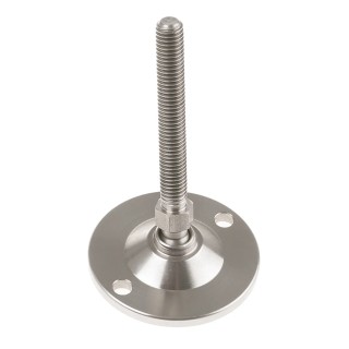 Nu-Tech Engineering M8 50 mm Diameter Stainless Steel Adjustable Foot 300 kg Static Load Capacity 10° Tilt Angle A200/001