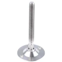 Nu-Tech Engineering Stainless Steel Adjustable Foot M10 Thread, 50 mm Diameter Base, 500 kg Load, 10 ° Tilt A200/002