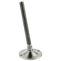 Nu-Tech Engineering M16 Adjustable Foot 80 mm Diameter Stainless Steel 1750 kg Static Load Capacity 10 ° Tilt Angle A200/011