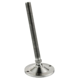 Nu-Tech Engineering M16 Adjustable Foot 80 mm Diameter Stainless Steel 1750 kg Static Load Capacity 10 ° Tilt Angle A200/011