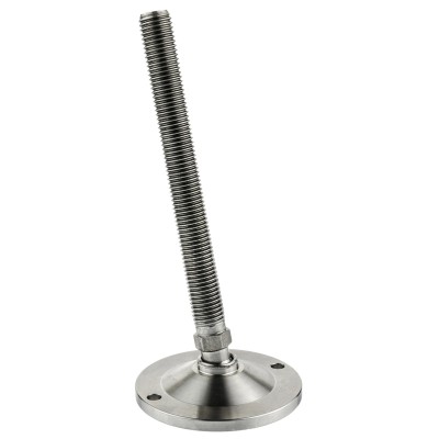 Nu-Tech Engineering M16 Adjustable Foot 80 mm Diameter Stainless Steel 1750 kg Static Load Capacity 10 ° Tilt Angle A200/011