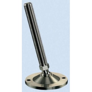 Nu-Tech Engineering Adjustable Foot M16 Thread Size 80 mm Base Diameter Stainless Steel 1750 kg Static Load Capacity A200/009