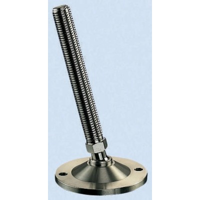 Nu-Tech Engineering M20 100 mm Diameter Stainless Steel Adjustable Foot 2500 kg Static Load Capacity 10 ° Tilt Angle A200/018