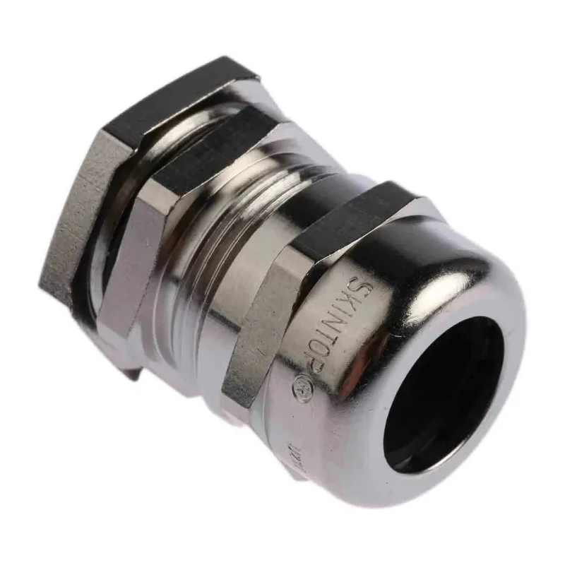 Lapp SKINTOP Series 25 Cable Gland Nickel-Plated Brass PG16 Thread Size, 8-14 mm Cable Diameter, IP68 Rated 52103240+53112240
