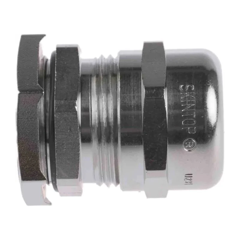 Lapp SKINTOP Series 25 Cable Gland Nickel-Plated Brass PG16 Thread Size, 8-14 mm Cable Diameter, IP68 Rated 52103240+53112240