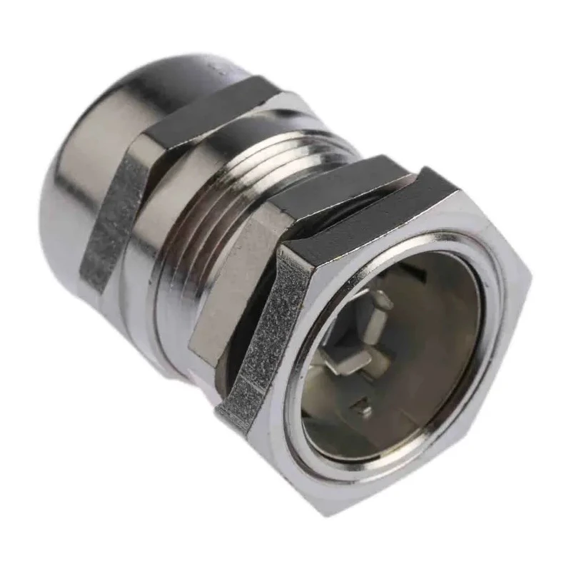 Lapp SKINTOP Series 25 Cable Gland Nickel-Plated Brass PG16 Thread Size, 8-14 mm Cable Diameter, IP68 Rated 52103240+53112240