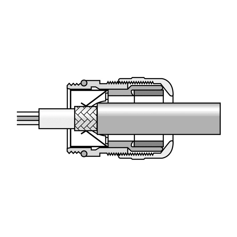 Lapp SKINTOP Series 25 Cable Gland Nickel-Plated Brass PG16 Thread Size, 8-14 mm Cable Diameter, IP68 Rated 52103240+53112240