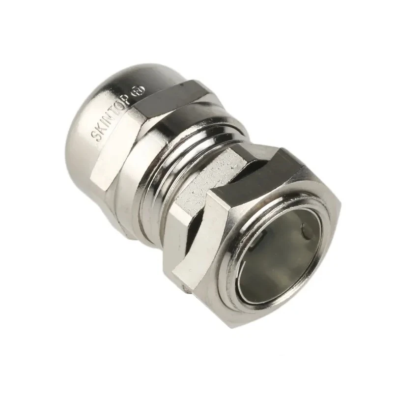 Lapp SKINTOP Series 50 Cable Gland PG9 Thread Size Nickel-Plated Brass IP68 Rated 3-8 mm Cable Diameter 52103210+53112210