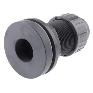 Georg Fischer Plastic Pipe Fitting Straight Press Fit Tank Adapter 3/4 in 161050227