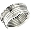 Lapp Cable Gland Adapter M20 Exterior Thread, PG9 Interior Thread, Nickel Plated Brass SKINDICHT MA Series 52104210
