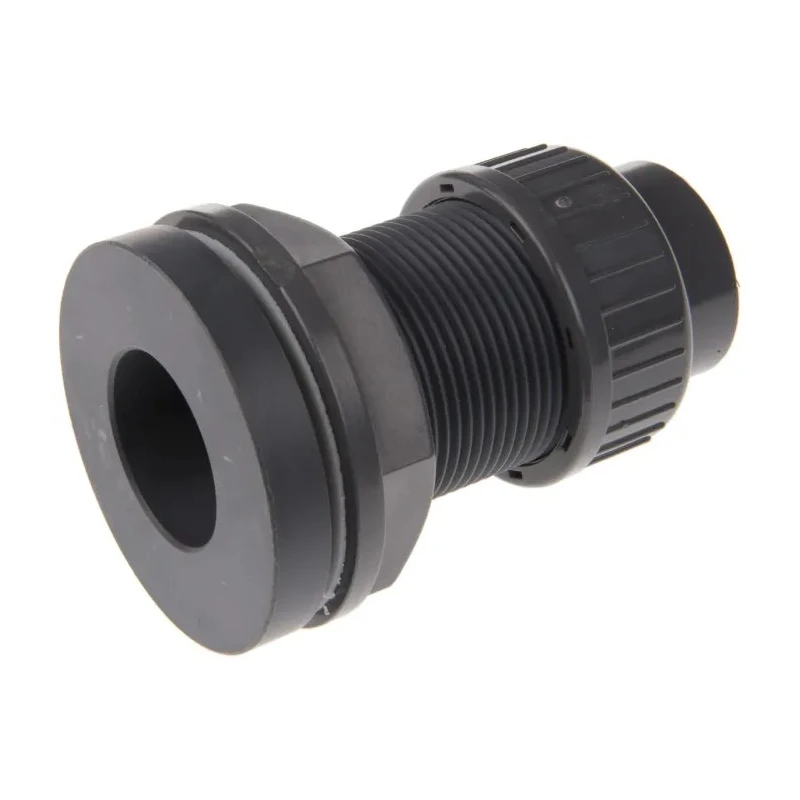 Georg Fischer Plastic Pipe Fitting Straight Press Fit Tank Adapter 1 in 1 in 161050228