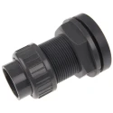 Georg Fischer Plastic Pipe Fitting Straight Press Fit Tank Adapter 1 in 1 in 161050228