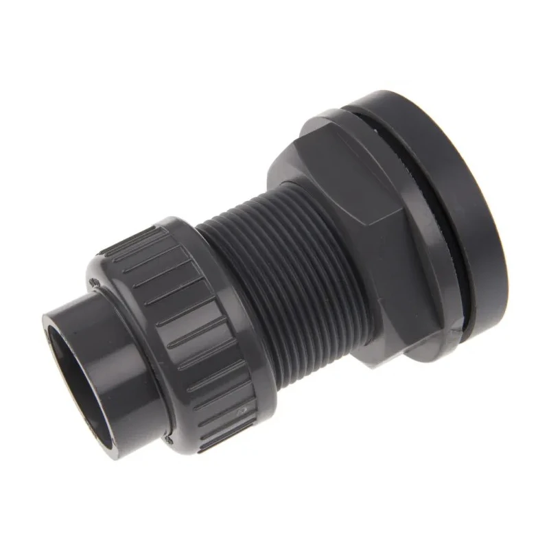 Georg Fischer Plastic Pipe Fitting Straight Press Fit Tank Adapter 1 in 1 in 161050228