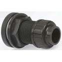 Georg Fischer Plastic Pipe Fitting Straight Tank Adapter 3/8 in 161050225