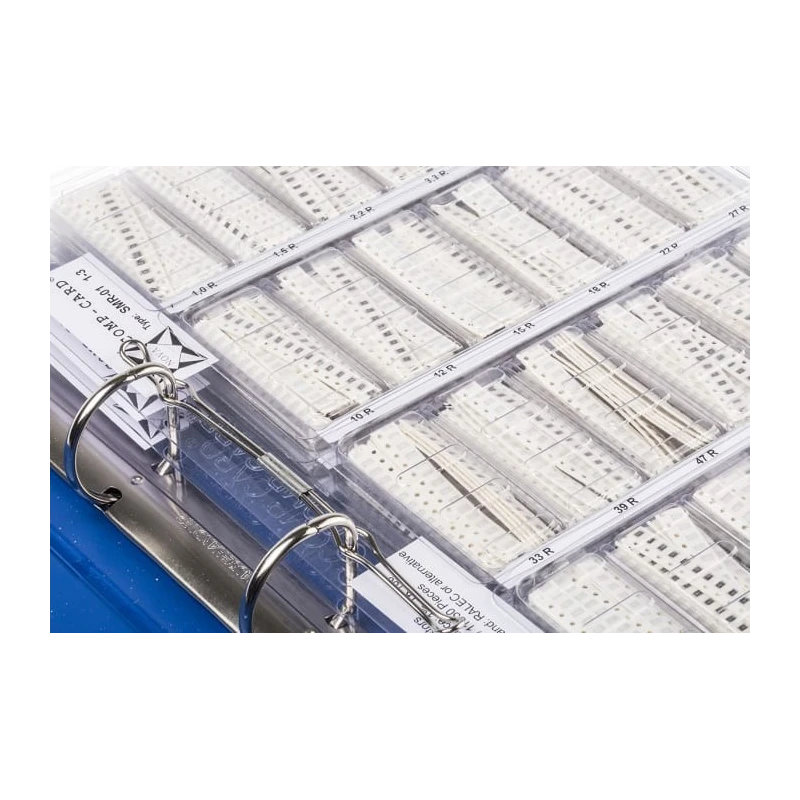 Nova Thick Film Surface Mount Resistor Kit 72 Values 11850 Pieces, Resistance 1 kΩ to 6.8 MΩ, ±1% Tolerance SMR-01
