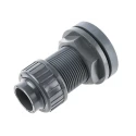 Georg Fischer Plastic Pipe Fitting Straight Press Fit Tank Adapter 25 mm 1-1/4 in 161050247