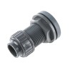 Georg Fischer Plastic Pipe Fitting Straight Press Fit Tank Adapter 25 mm 1-1/4 in 161050247