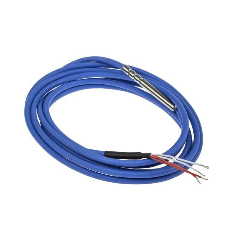 RS PRO PT100 RTD Sensor 6 mm Diameter, 60 mm Length, 4 Wire, Class A Accuracy, Silicone Insulated Cable, 200 °C Max PT100