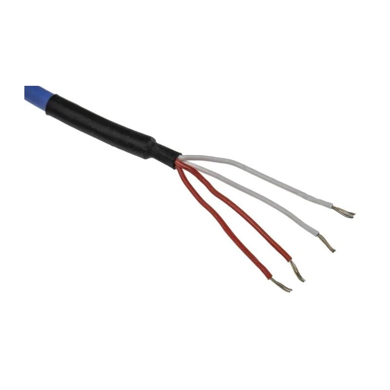 RS PRO PT100 RTD Sensor 6 mm Diameter, 60 mm Length, 4 Wire, Class A Accuracy, Silicone Insulated Cable, 200 °C Max PT100