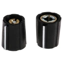 Sifam Black Nylon Potentiometer Knob 11.5 mm Diameter, 14 mm Height, 4 mm Circular Shaft SP111 004 BLACK
