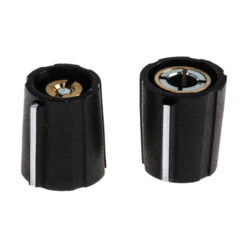 Sifam Black Nylon Potentiometer Knob 11.5 mm Diameter, 14 mm Height, 4 mm Circular Shaft SP111 004 BLACK