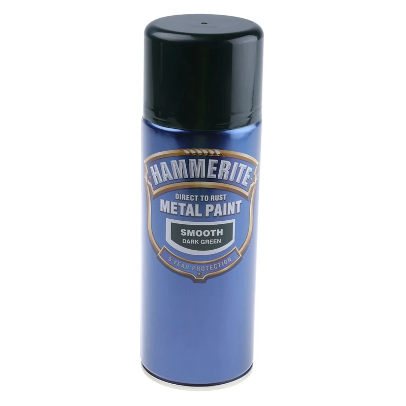 Hammerite 400 ml Green Smooth Spray Paint 5092821, Direct To Rust Metal Paint Smooth Aerosol