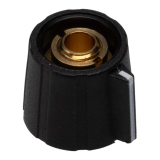 Sifam 15.5 mm Knob Diameter Black Potentiometer Knob for 6.35 mm Shaft Circular SP151 250 BLACK