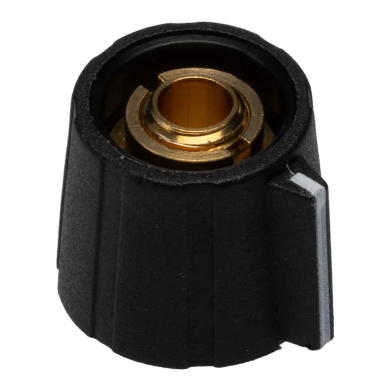 Sifam 15.5 mm Knob Diameter Black Potentiometer Knob for 6.35 mm Shaft Circular SP151 250 BLACK
