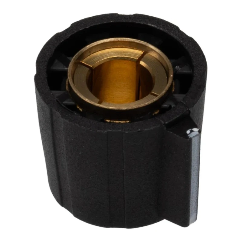 Sifam 15.5 mm Knob Diameter Black Potentiometer Knob for 6.35 mm Shaft Circular SP151 250 BLACK