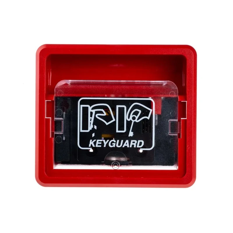 Hoyles K1000 Series Red Fire Alarm Call Point, Snatch-off Plastic Window Operated, Indoor, Battery-Powered K1010R