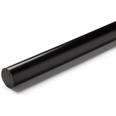 RS PRO Black High Density Polyethylene PE Rod 1 m Length x 80 mm Diameter 25 MPa Tensile Strength 408-3784