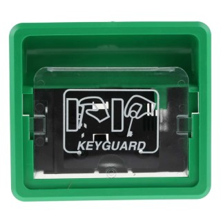 Hoyles K1000 Series Green Fire Alarm Call Point, Snatch-off Plastic Window Operated, Indoor, Battery-Powered K1000G