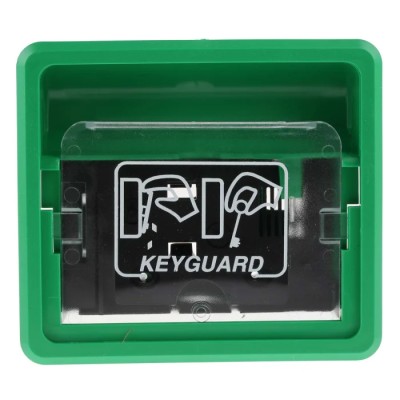 Hoyles K1000 Series Green Fire Alarm Call Point, Snatch-off Plastic Window Operated, Indoor, Battery-Powered K1000G