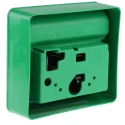 Hoyles K1000 Series Green Fire Alarm Call Point, Snatch-off Plastic Window Operated, Indoor, Battery-Powered K1000G