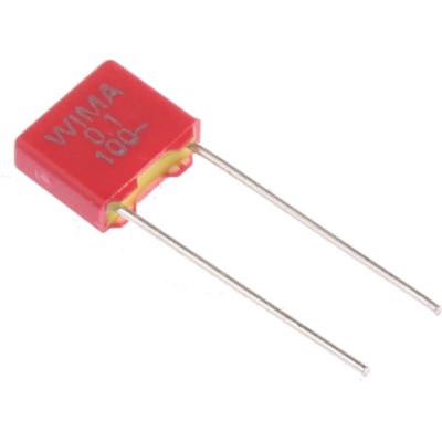WIMA MKS2 Film Capacitor 100 nF 63V AC 100 V DC Through Hole MKS2