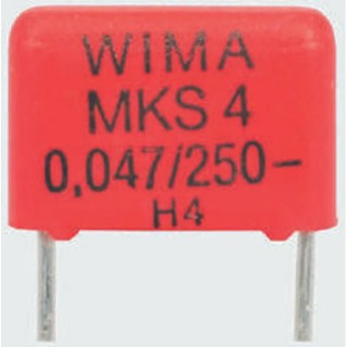 WIMA Film Capacitor 330 nF 40V ac 63V dc Through Hole MKS4 