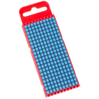 HellermannTyton Snap-On Cable Marker White, Pre-Printed Legend "6", 2.8 mm Max Cable Diameter, 2 mm Min Cable Diameter WIC1