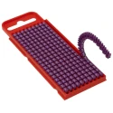 HellermannTyton Snap-On Pre-Printed Cable Marker, White Legend "7", Polyamide, 2-2.8 mm Cable Diameter, Violet Marker WIC1