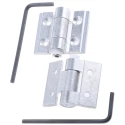 Pinet Aluminium Friction Hinge Steel Finish, Screw Fixing, 30 mm x 35 mm x 3 mm 407-7385