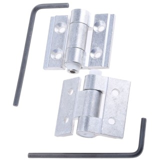 Pinet Aluminium Friction Hinge Steel Finish, Screw Fixing, 30 mm x 35 mm x 3 mm 407-7385