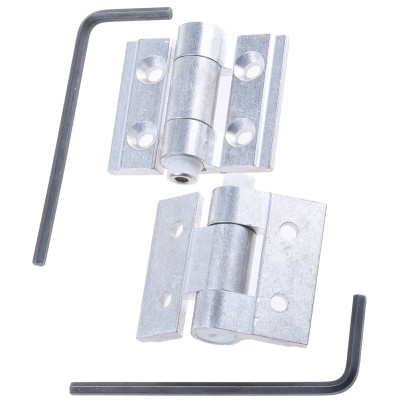 Pinet Aluminium Friction Hinge Steel Finish, Screw Fixing, 30 mm x 35 mm x 3 mm 407-7385